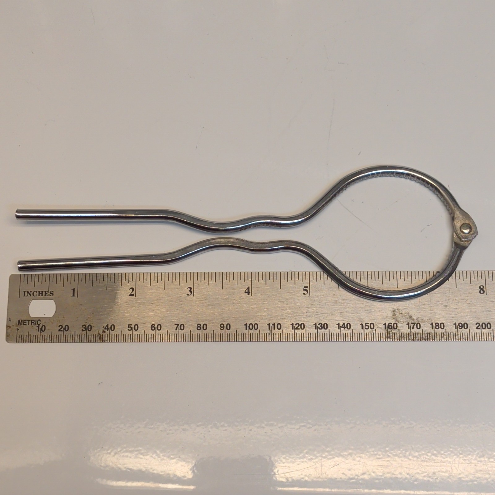 Silver Metal Jar Lifter Canning Tool Loop Handle 6 1/2 in Less Than 10 in