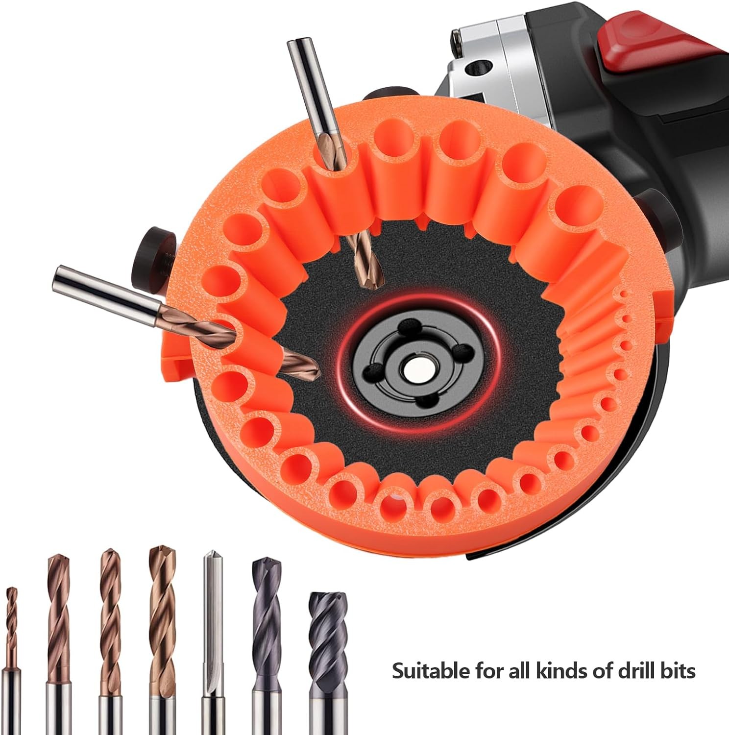 Angle Grinder Drill Bit Sharpener Tool for 2-13mm Bit Power Grinding Attachment