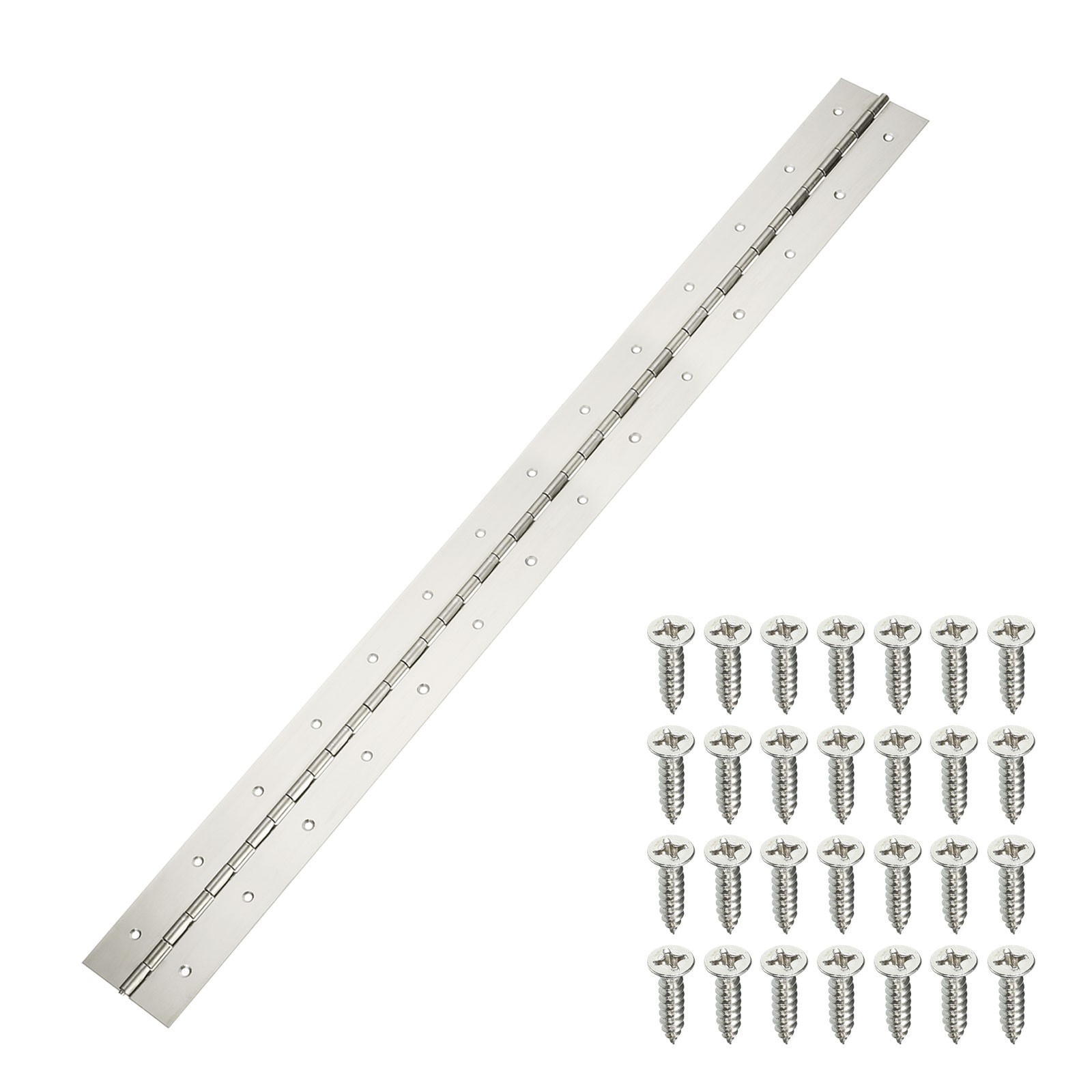 Stainless Steel Piano Hinge 36 Inch x 3 Inch Continuous Hinge Silver