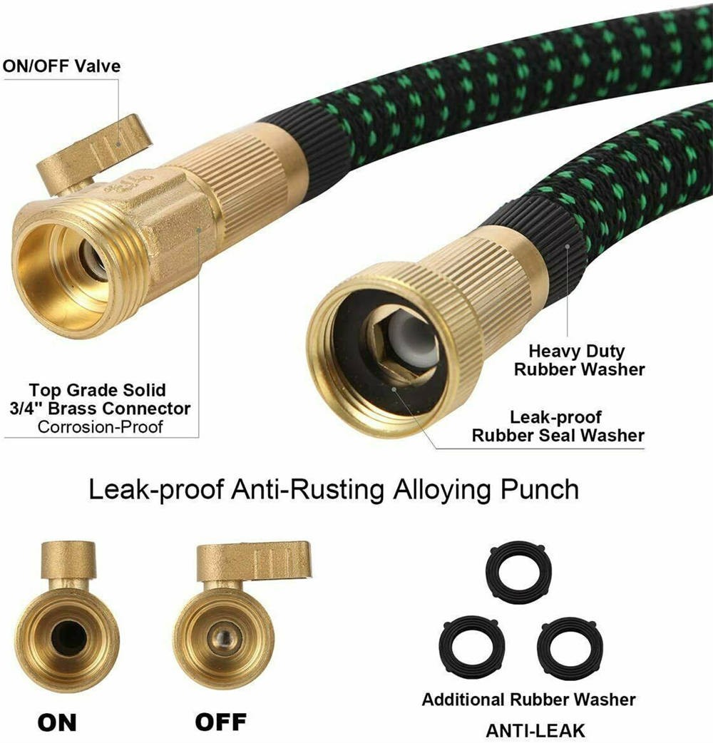 Outdoor Expandable Flexible Garden Water Hose Magic Pipe 20/40/60/80/120ft