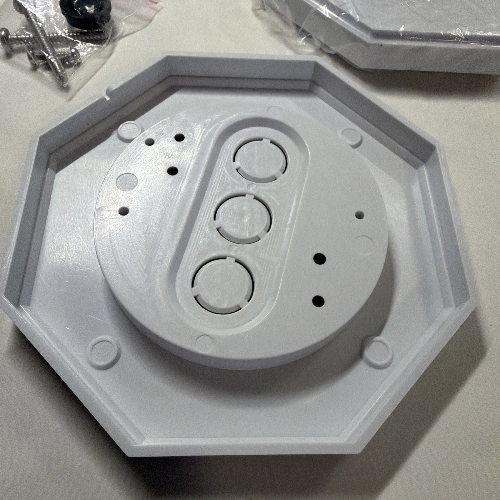 8161-5 Vertical Siding Lamp Octagon Mounting Kit Built In Box 5 Pack