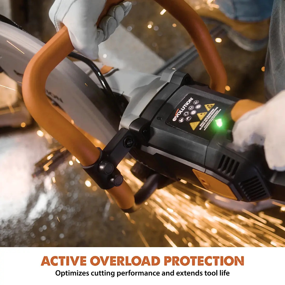 Evolution R14DCT | 14 in. | Electric Concrete Cut-Off Saw | Disc Cutter | Water
