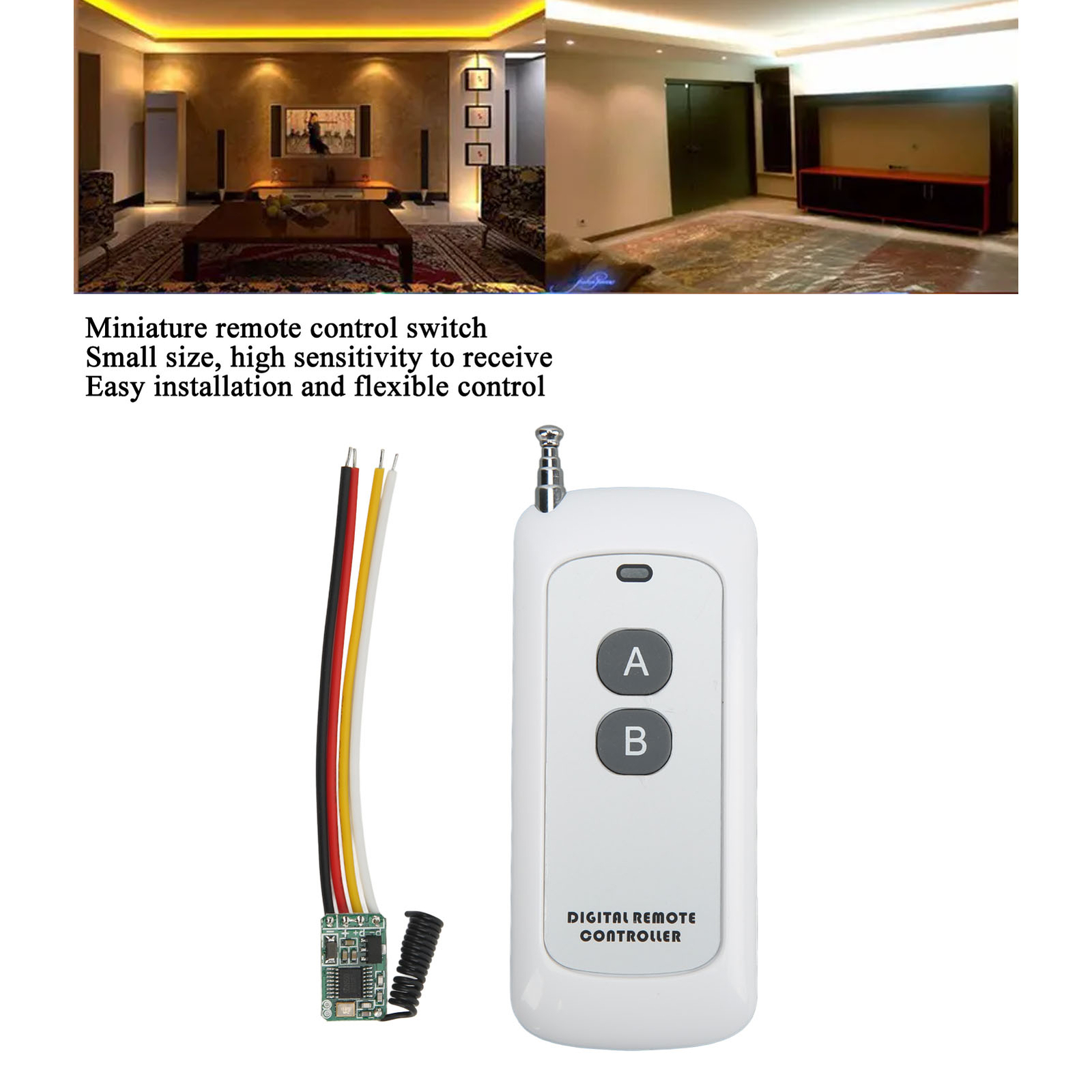 Digital Remote Controller Flexible Control Remote Switch DC3.5‑12V