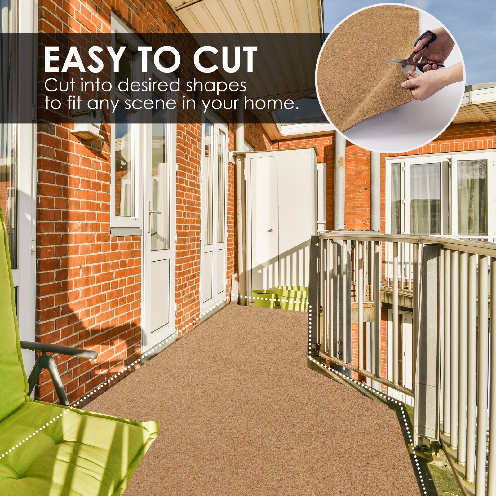 Runner Rug 2 x 6, 3 x 12 ft Hallway Non Slip Rubber Rugs for Kitchen Carpet