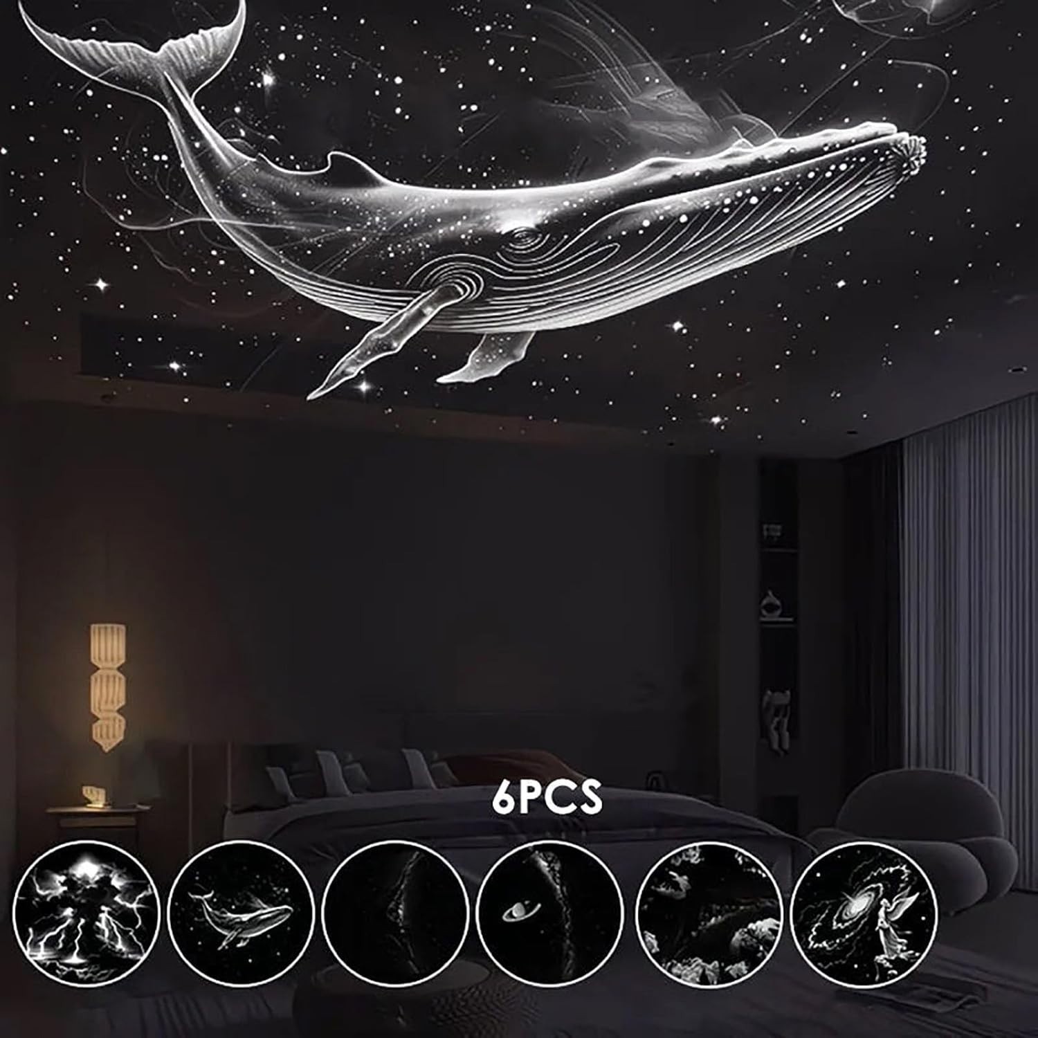 Starry Sky Aurora Galaxy Projector Night Light HD 360° Rotating LED Mood Lamp