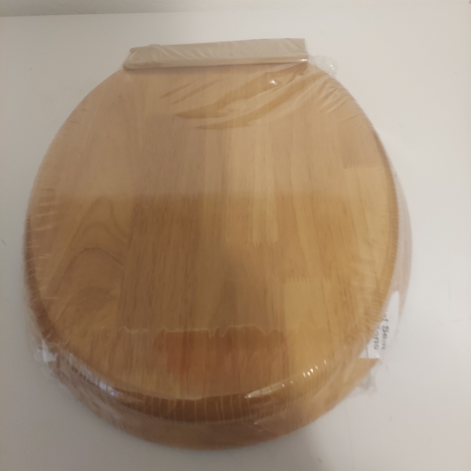 Jones Stephens Oak Toilet Seat Round with Piano Chrome Hinges HIGH QUALITY!!!!!