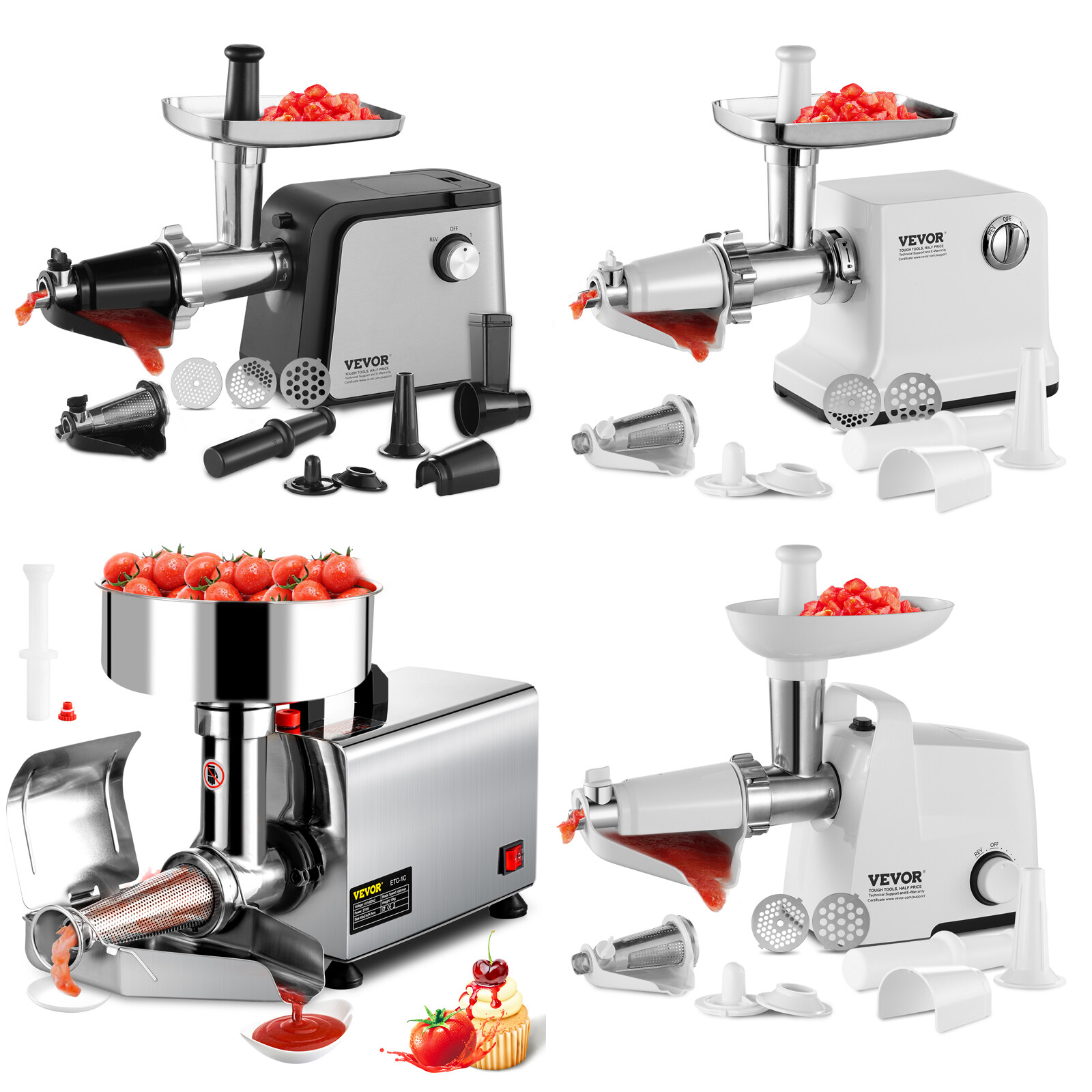 Electric Tomato Strainer Press 300-700W Tomato Sauce Maker ABS/Stainless Steel
