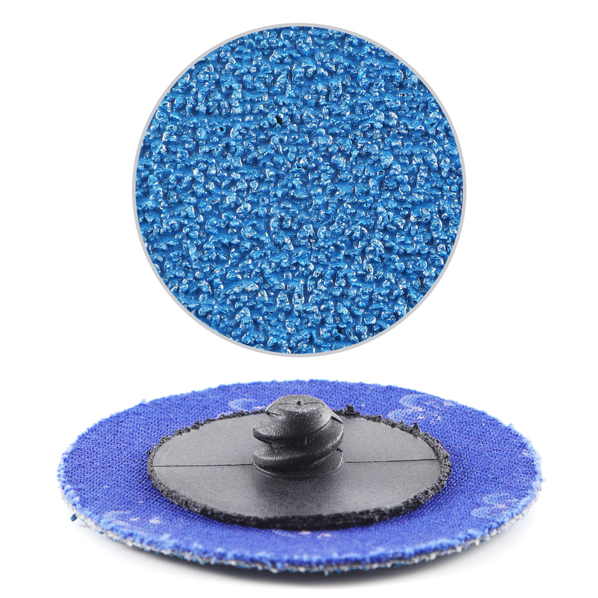 50PCS 2 inch 36 Grit Zirconia Roll Lock Die Grinder Quick Change Sanding Discs