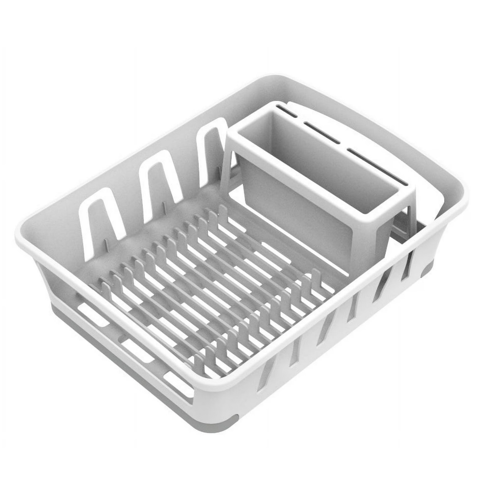 Expandable Dish Drying Rack over Sink Dish Drainer Countertop Plates Cups White