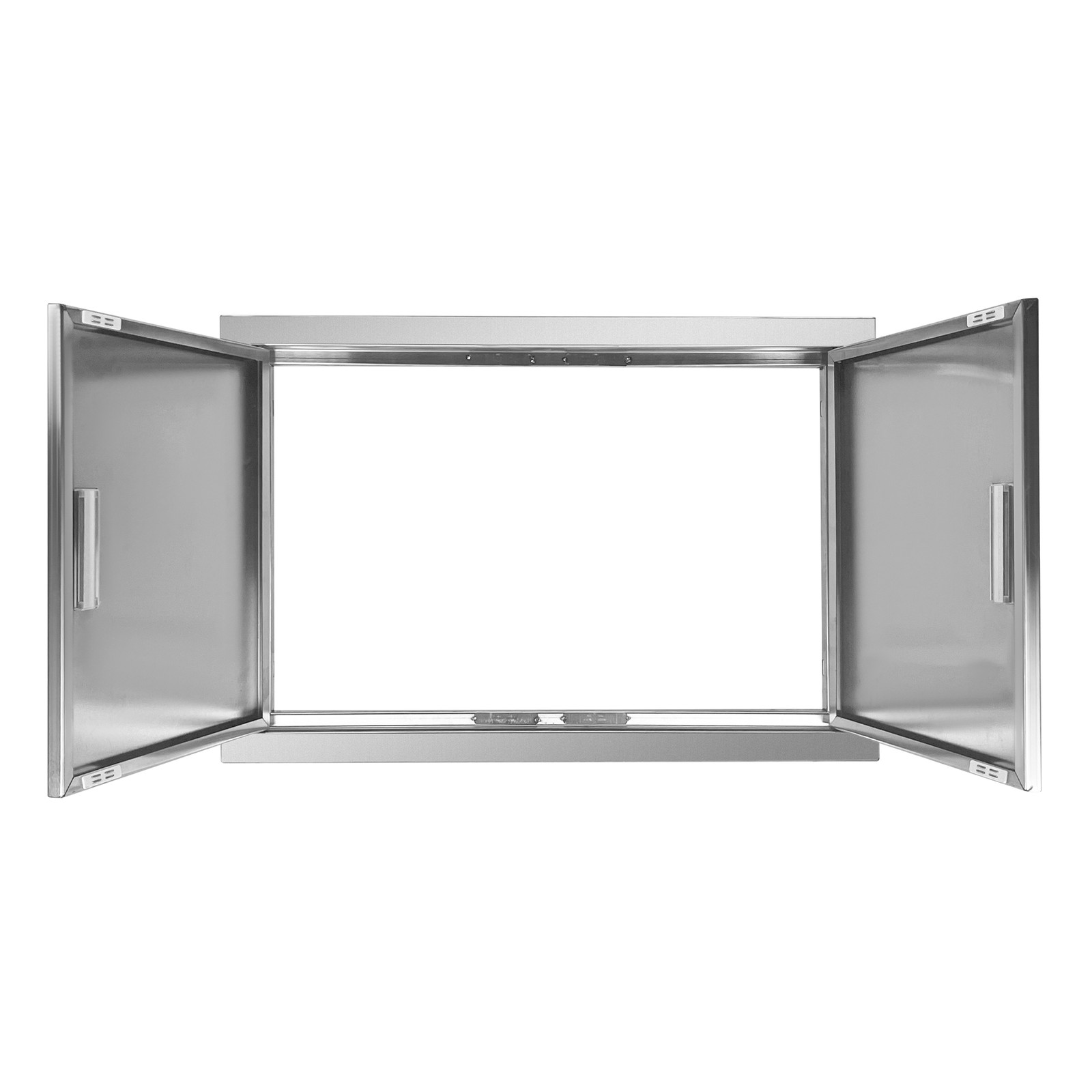 BBQ Access Door 28Wx19H Inch Double Outdoor Kitchen Stainless Steel Flush Mount