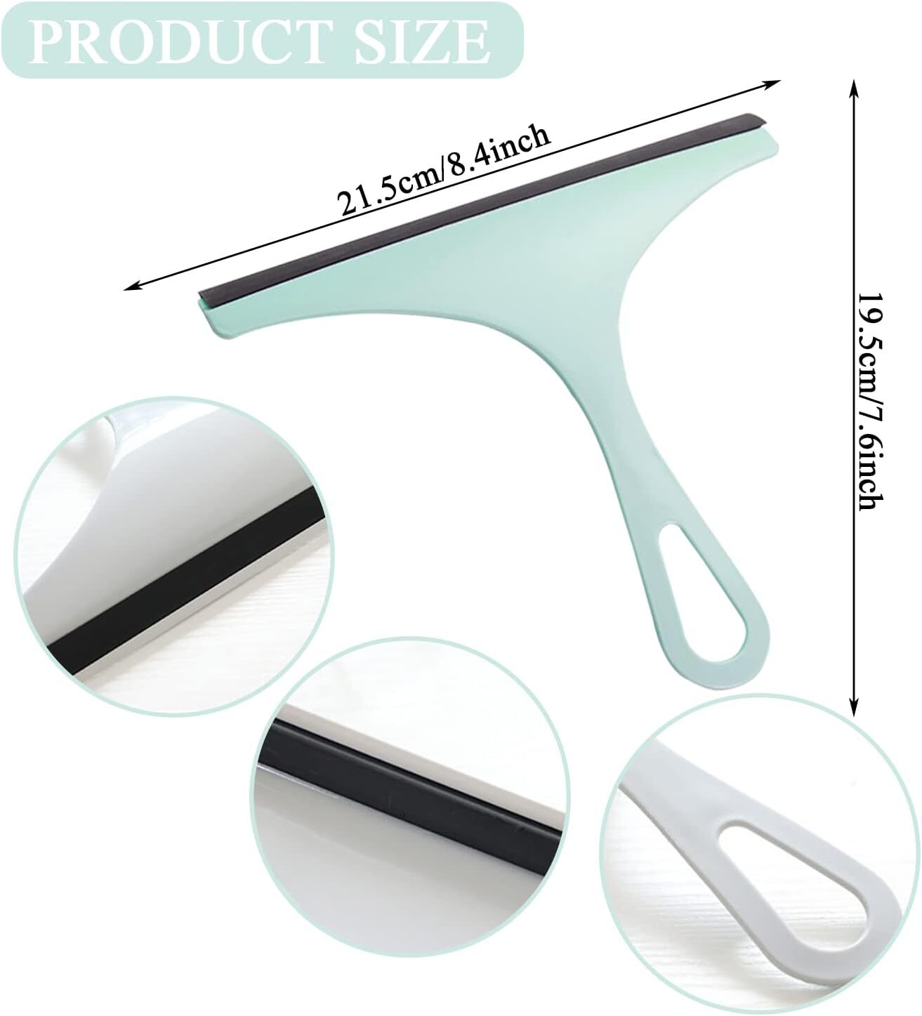 3X Glass Window Wiper Cleaner Squeegee Shower Screen Mirror Home Car Blade Brush