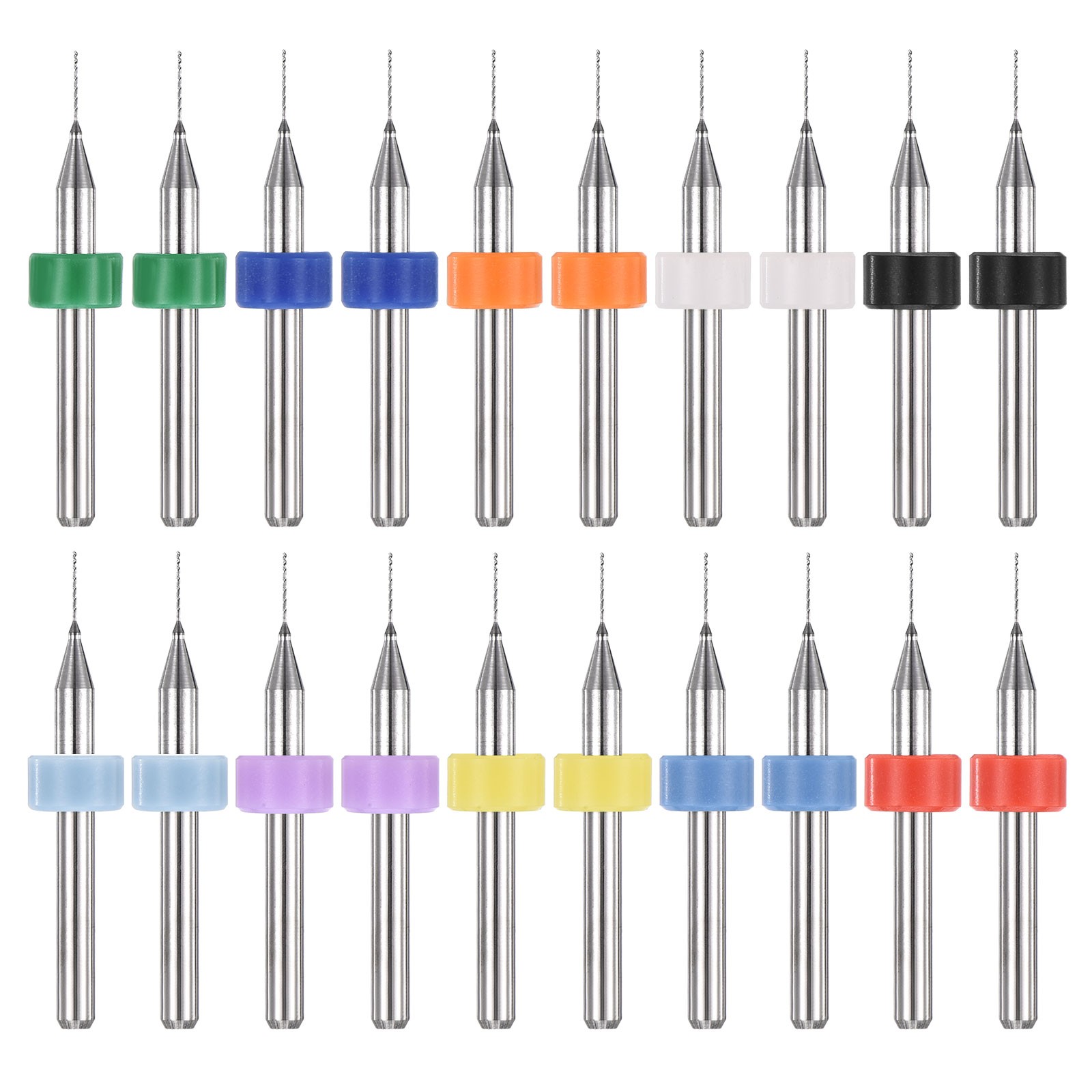 0.35mm Micro Drill Bits 3.175mm Shank Carbide for Print Circuit Board 20pcs