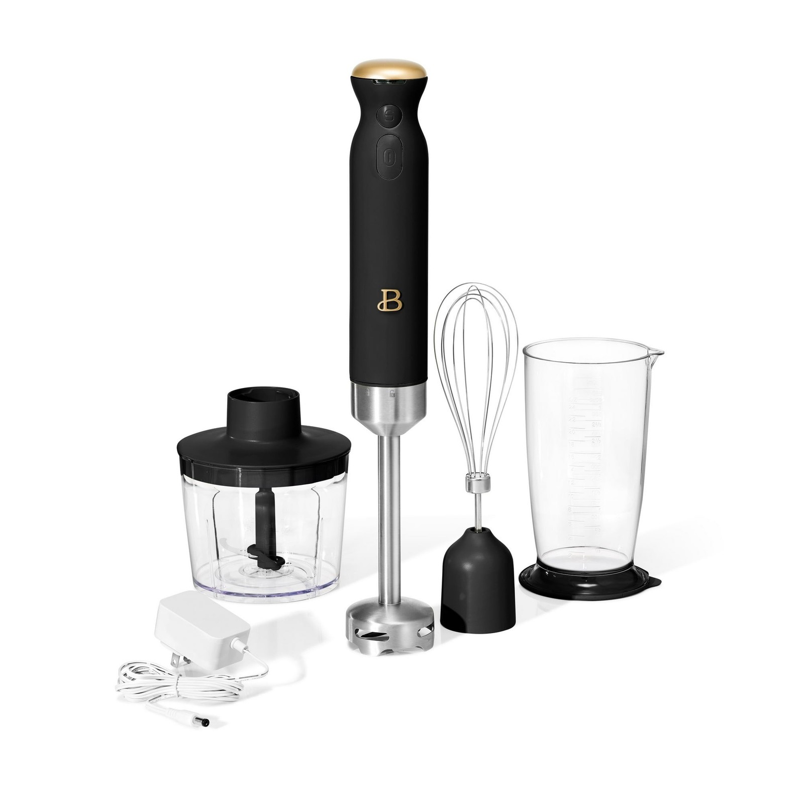 Beautiful 19419 Cordless Immersion Blender w/7.5″ Stainless Steel Arm, 2-Cup
