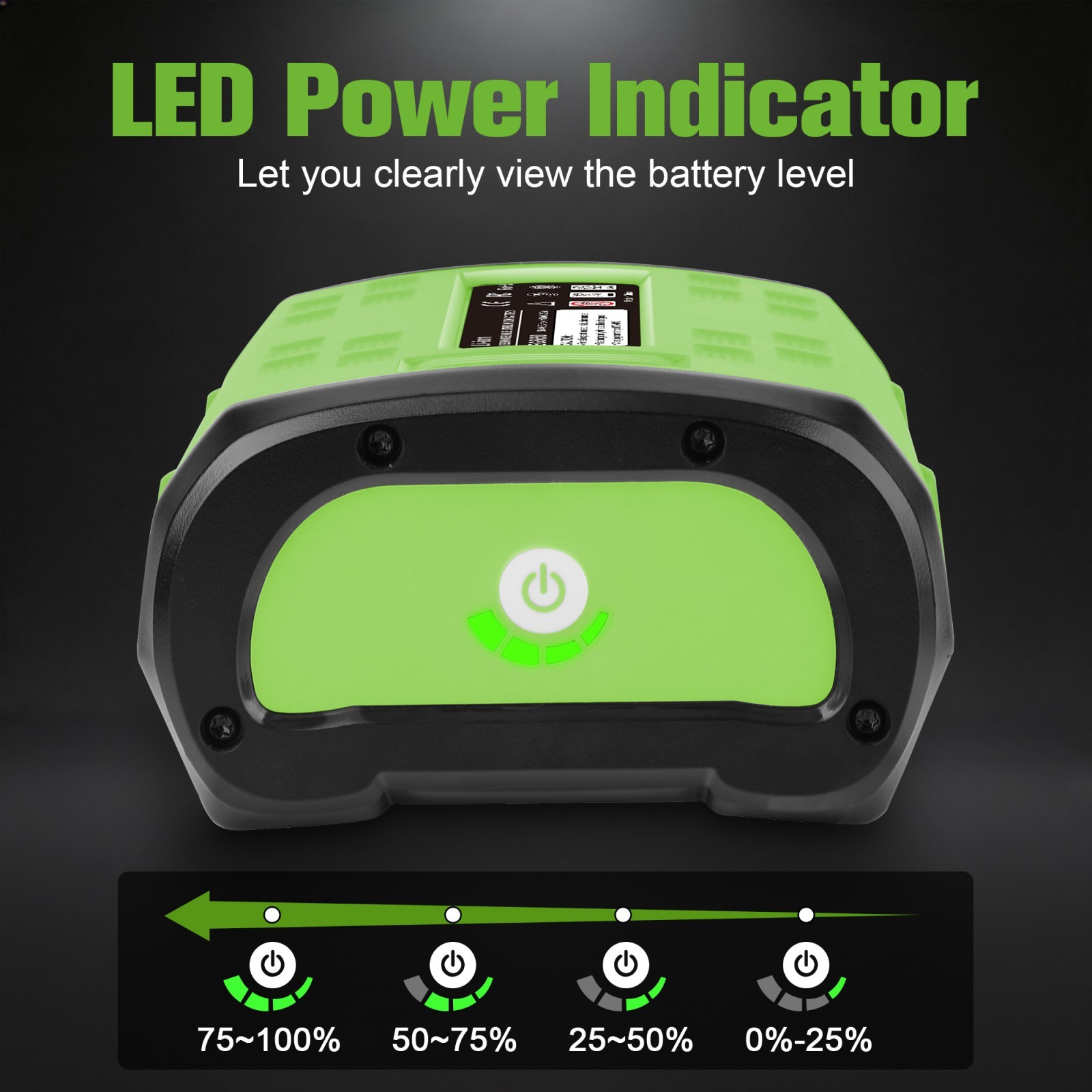 56V 5.0Ah Replacement for EGO POWER+ 56 Volt Lithium Battery BA2800 BA4480T