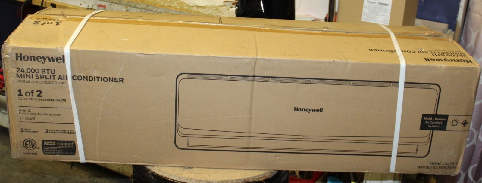Honeywell 24,000 BTU Ductless Mini Split System AC Air Handler Unit HWAC-2417S