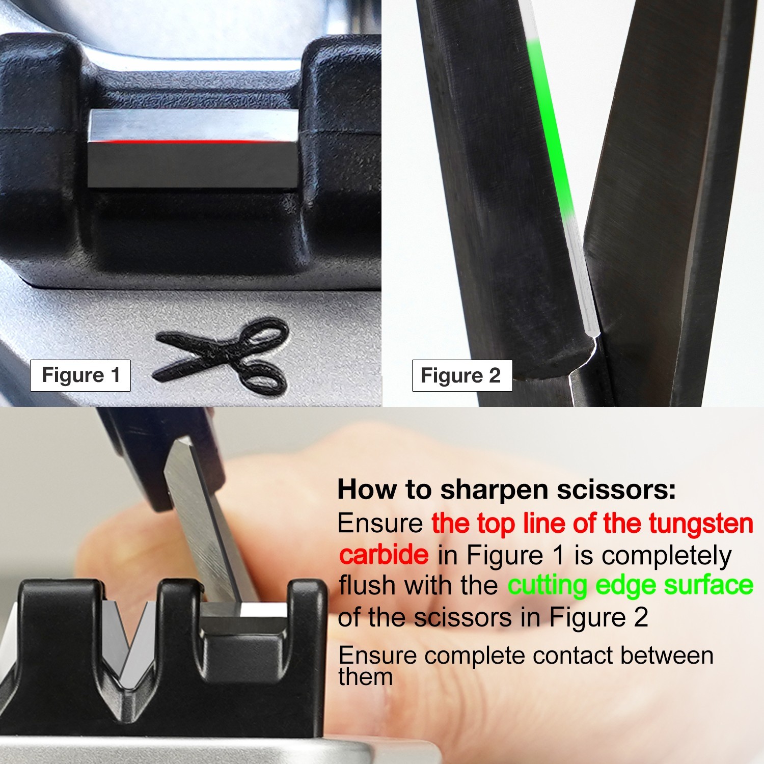 Kitchen Knife Scissors Sharpener Sharpening Tool for Straight & Serrated Knives
