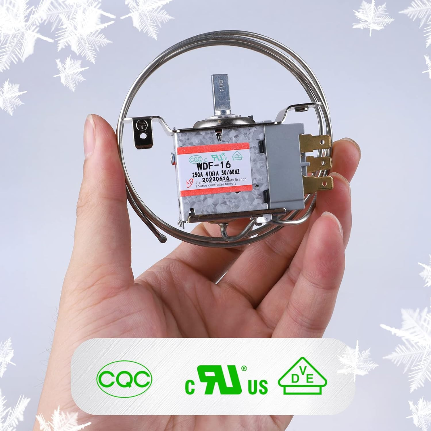 Mini Fridge Thermostat WDF-16 – 3-Pin Universal Freezer Controller 250V