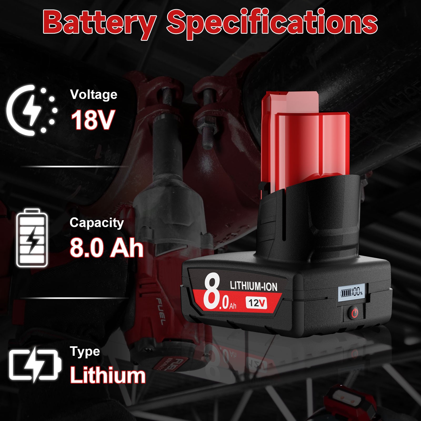 12V 6.0AH 3.0AH For Milwaukee for M12 Lithium Battery 48-11-2460 48-11-2440 US