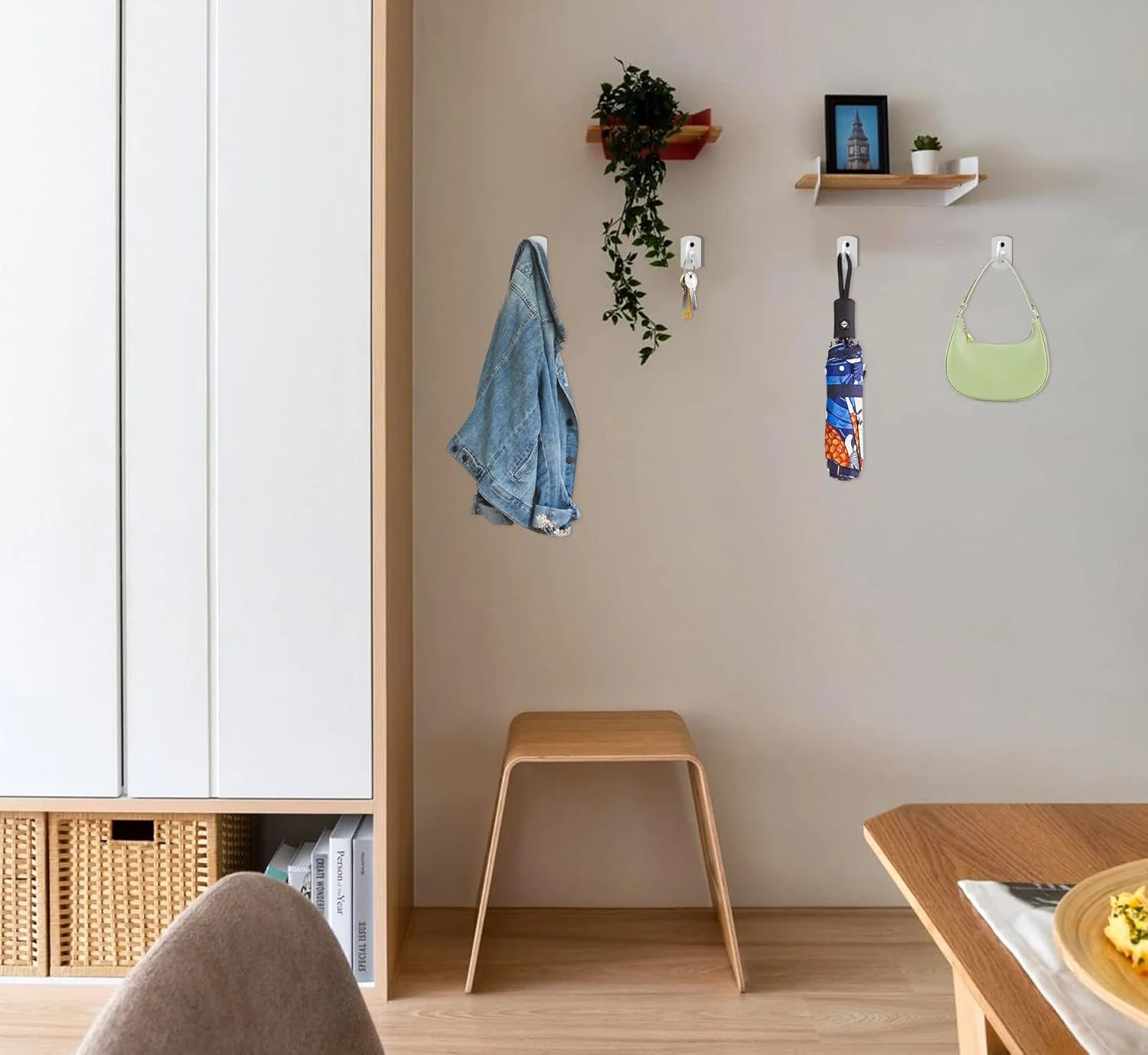 2.5in Ceiling Hooks for Hanging Plants 2Pack White