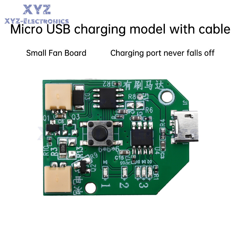 3.7V Universal USB Rechargeable Small Fan Circuit Board Mobile Fan Control Board