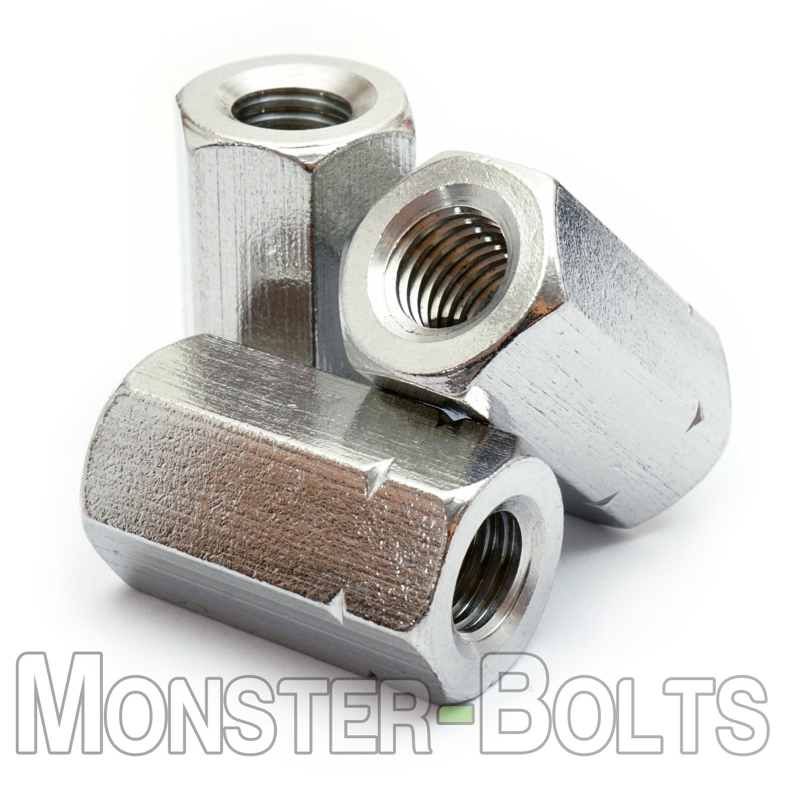 Stainless Steel Hex Coupling Nuts, A2 / 18-8 DIN 6334 – Metric M5 M6 M8 M10 M12