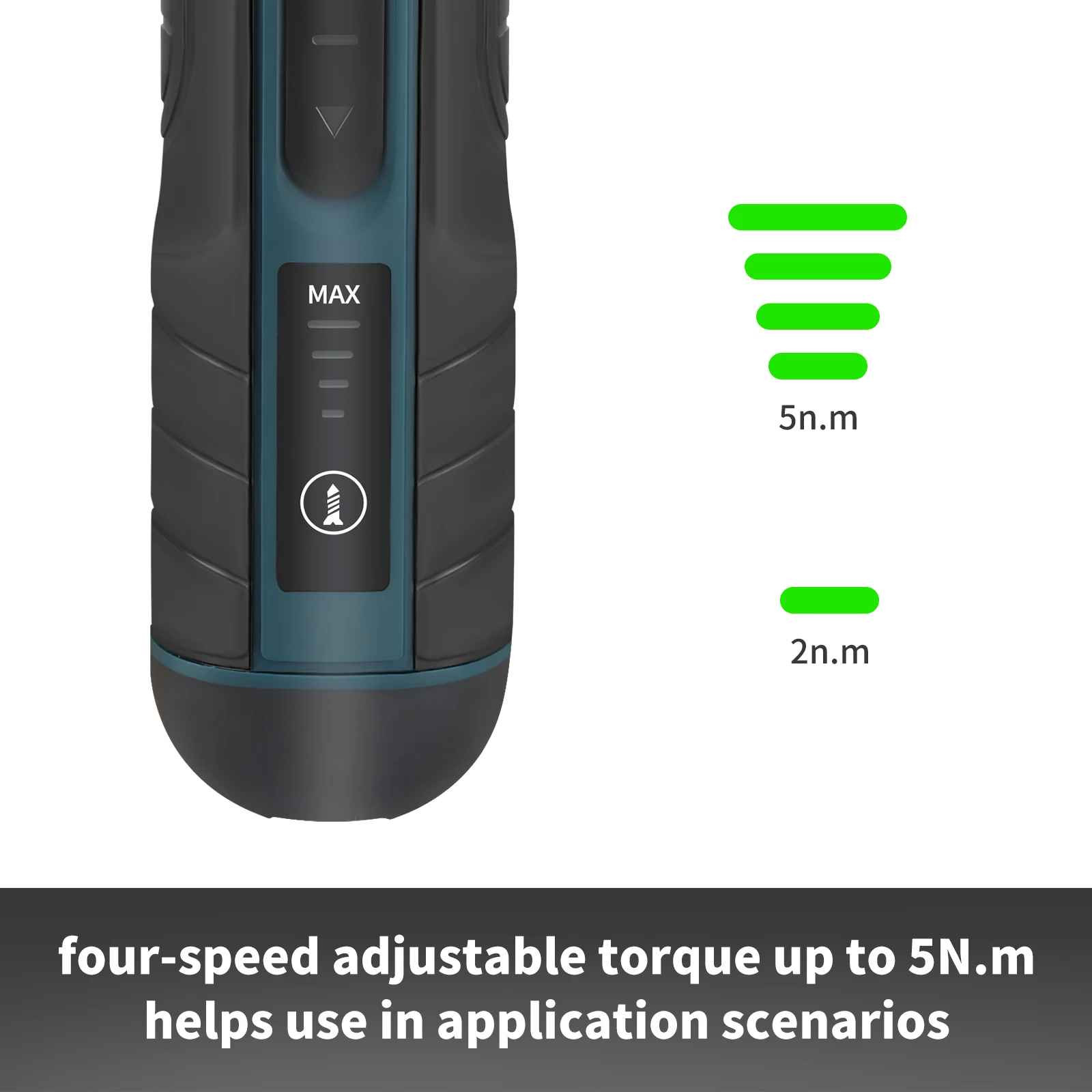 3.6V Cordless Electric Screwdriver 1300mAh Li-Ion 1/4″ Chuck 5N.m Torque