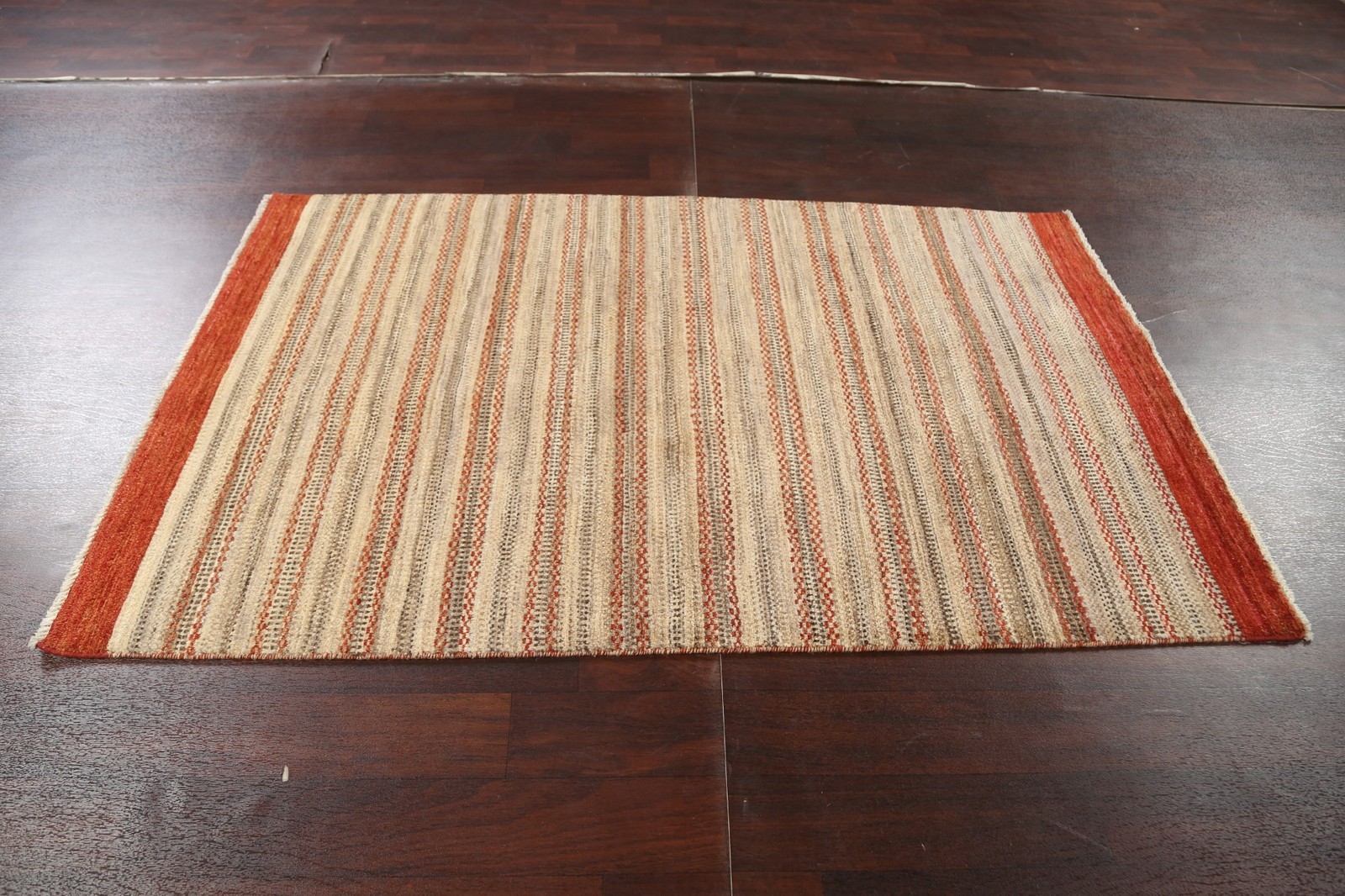 Modern Area Rug 4×6 Hand-knotted Wool Pakistani Oriental Carpet for Any Room