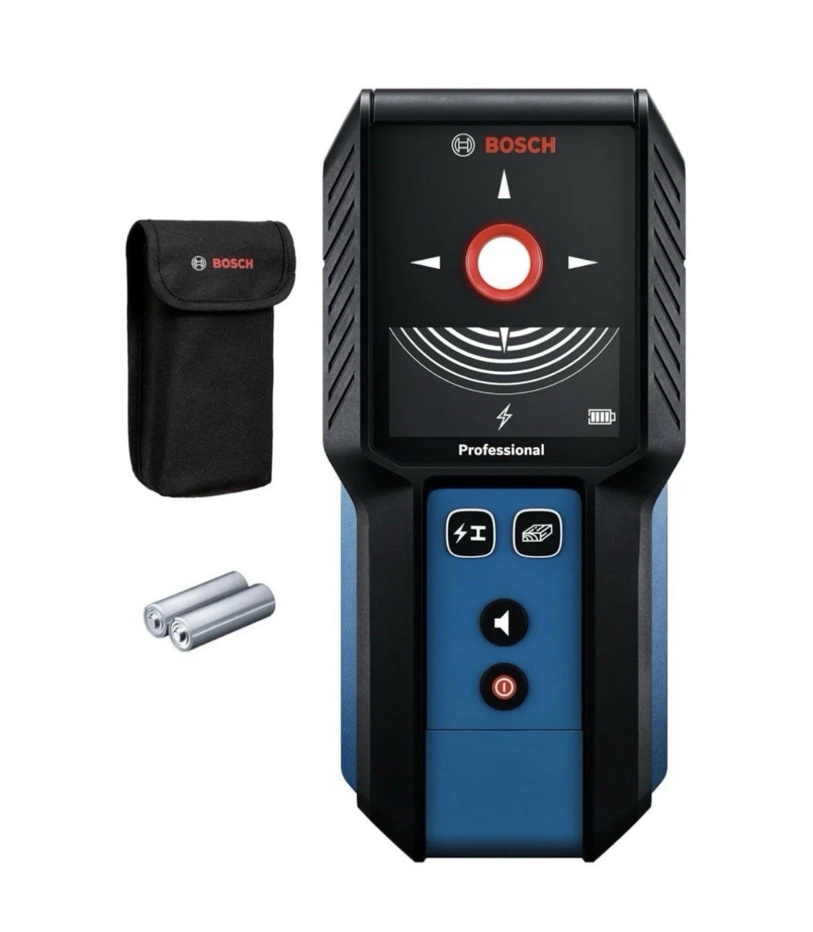 BOSCH GMS120-27 Wall Scanner and Stud Finder, Detects Wood, Metal, and Live Wire