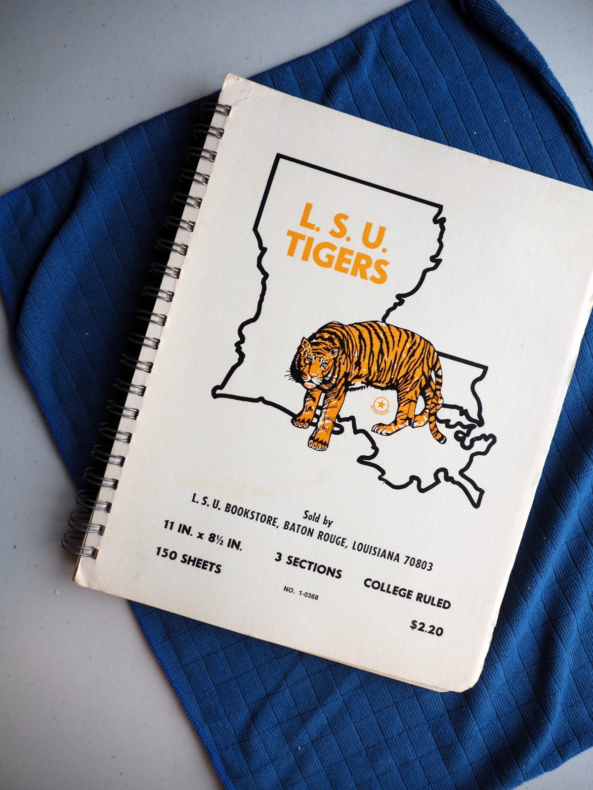 VTG Spiral Bound L.S.U. Tigers Notebook – Bookstore College Ruled 11 IN x 8.5 IN