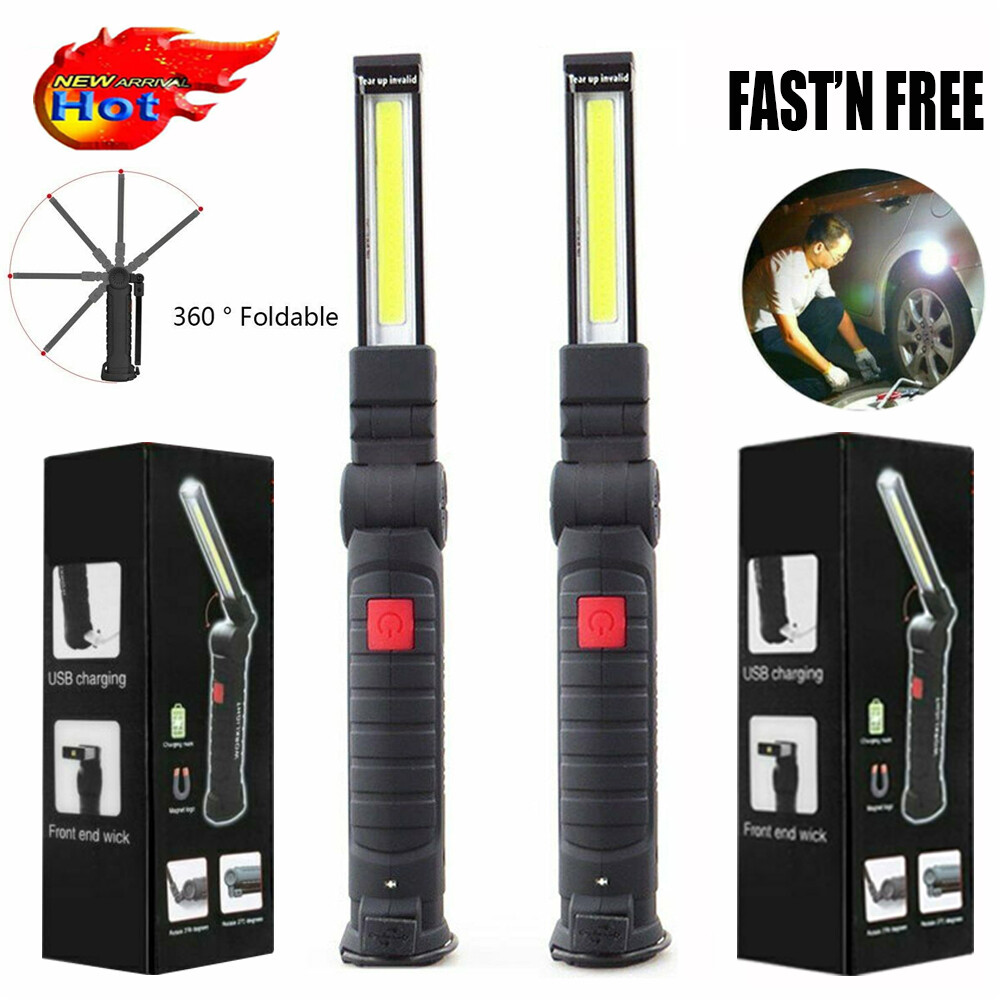 Super Bright 1200000lm Rechargeable LED Work Light Folding Torch Lamp Flashlight
