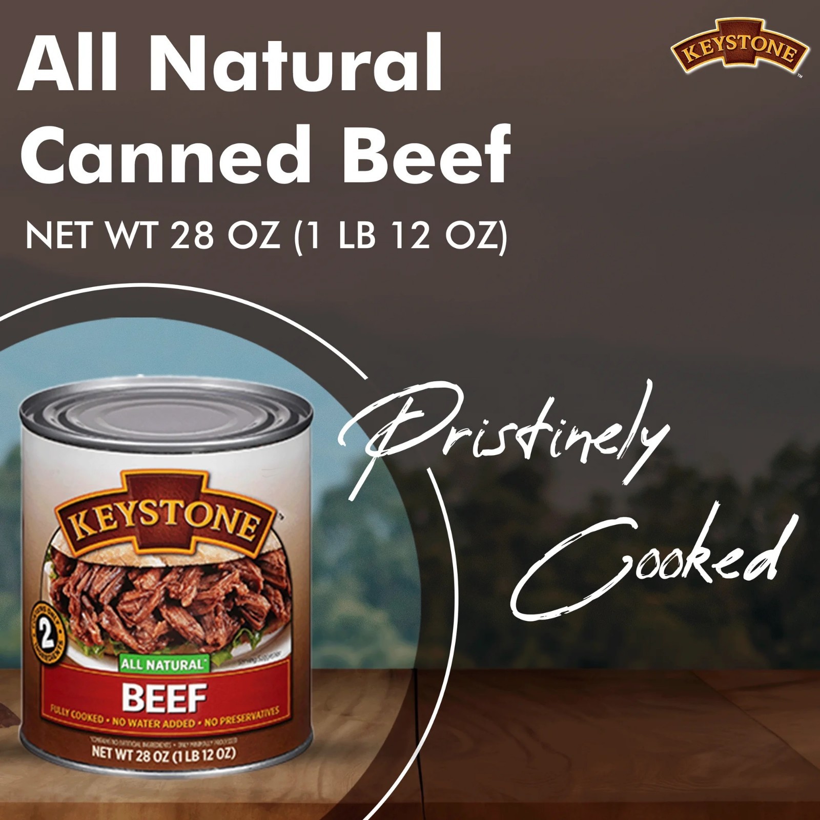 Keystone All Natural Beef, 28 oz Can (2 pack)