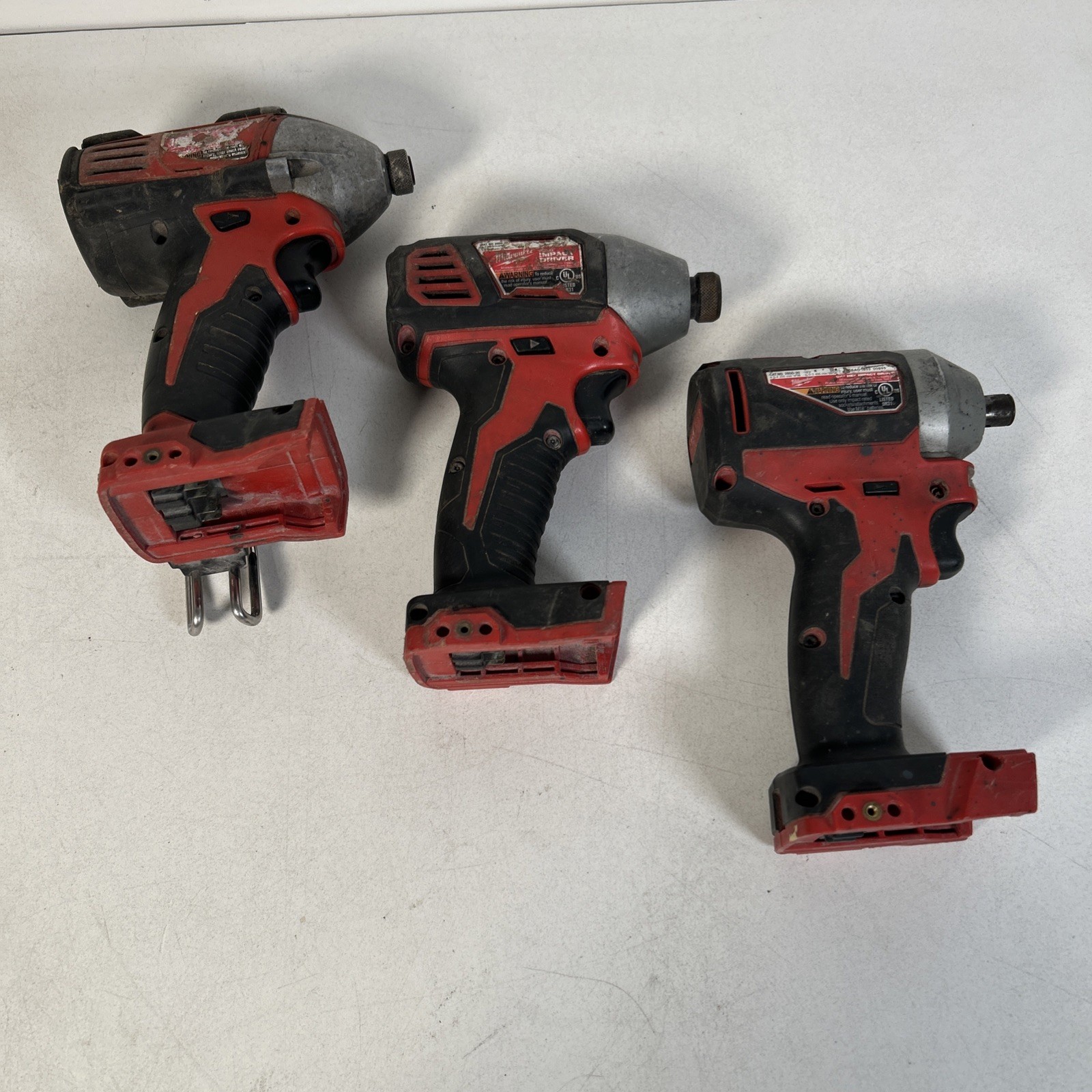 Milwaukee 2656-20 Hex Impact Driver’s 3650-20 / 2850-20 Lot Of 3 Repair
