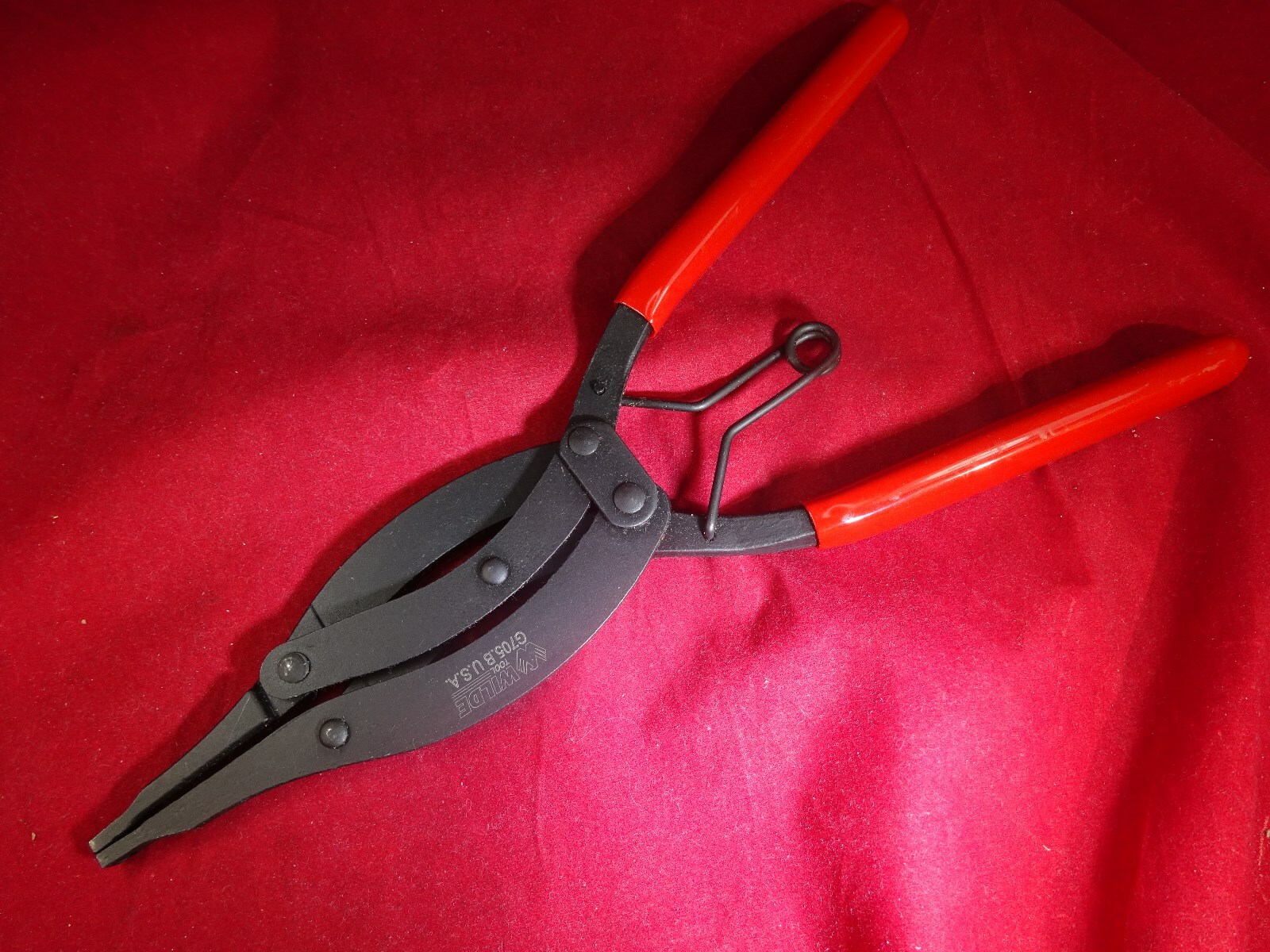 WILDE TOOL G705B 10”Straight Compound LockRing Pliers Snap Retaining USA Made