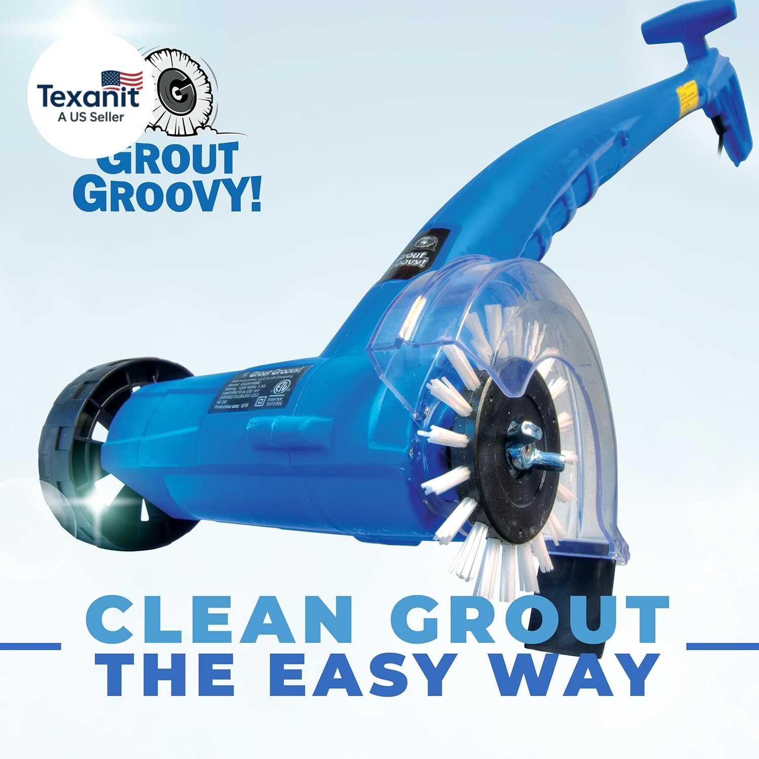 Grout Cleaner Bundle, Electric Stand up Tile Grout Cleaner Machine with 20’ Cord