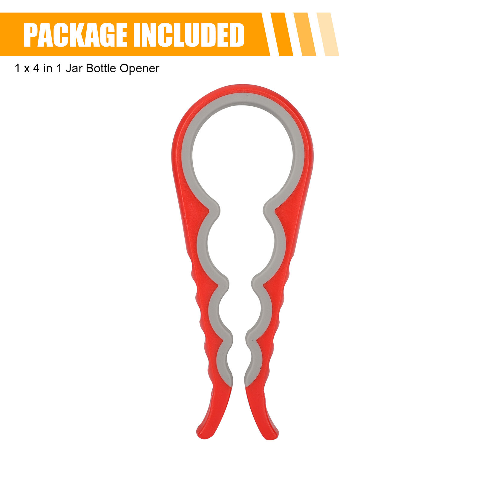 Jar Opener Rubber 4 In 1 Quick Lid Bottle Cap Grip Twister Remover Kitchen Tool