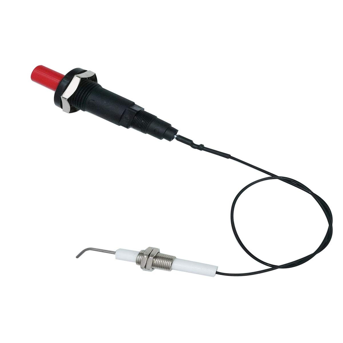 2 Sets 11.8″ Long Propane Push Button Piezo Igniter Kit Gas Grill/Range/Heater