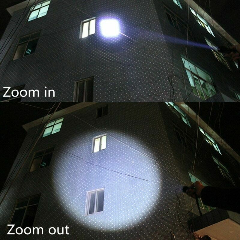 Rechargeable 990000LM LED Flashlight Tactical Police Super Bright Torch Zoomable