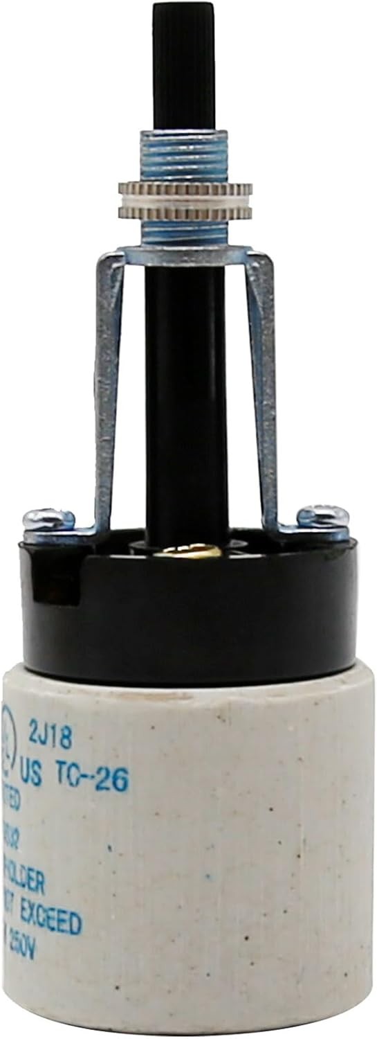 E26 Universal Ceramic Light Socket with Rotary Switch 250V 660W for Lamp…