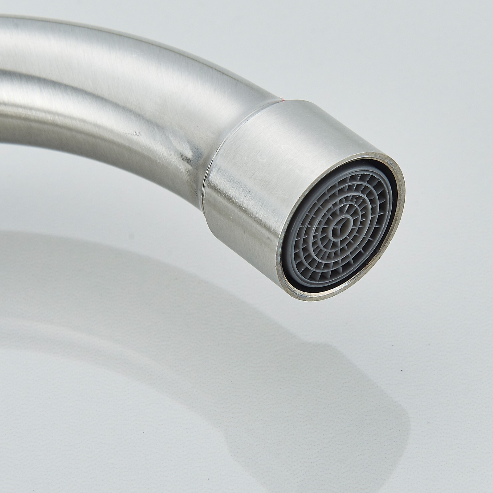 Brushed Nickel Kitchen Faucet 2Handle 4 Hole Sink Mixer Faucet with Side Sprayer