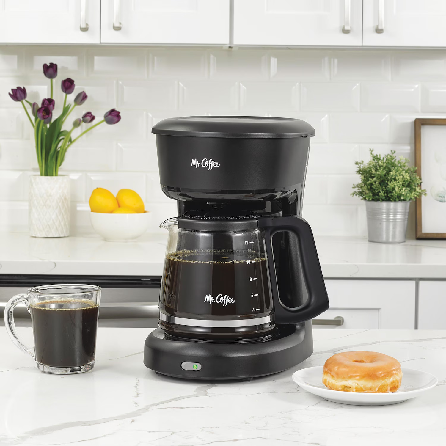 Mr. Coffee 12 Cup Switch Coffee Maker – Black