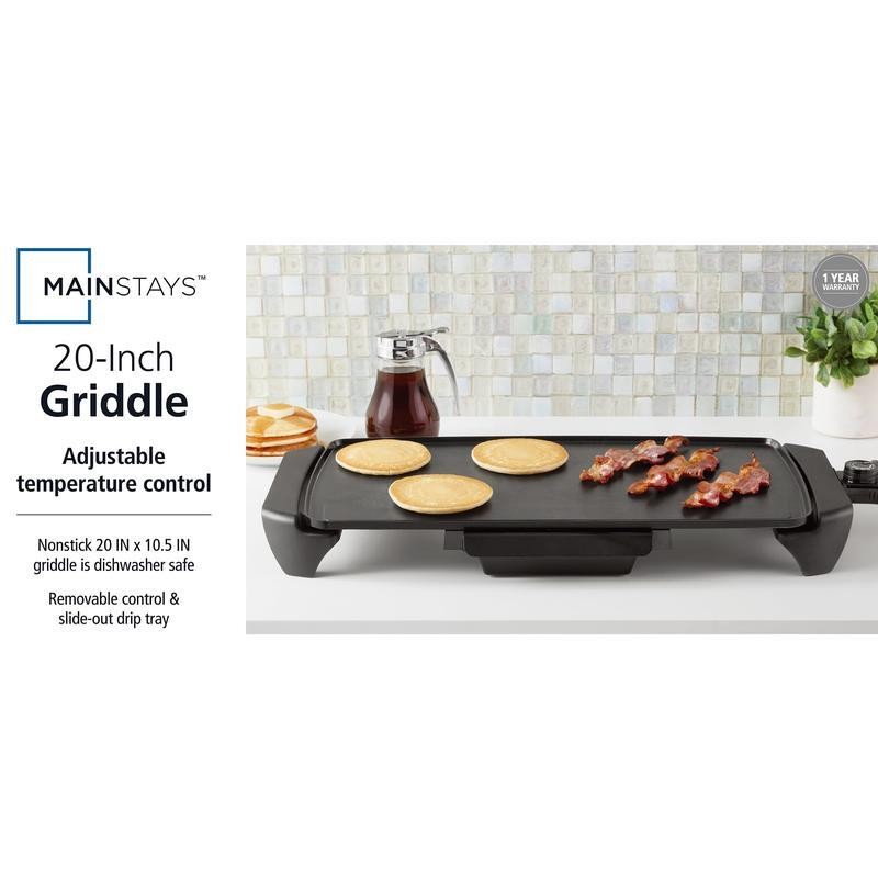 Electric Griddle Temperature Control Dishwasher Safe Parts 1500W Ceramic Coating