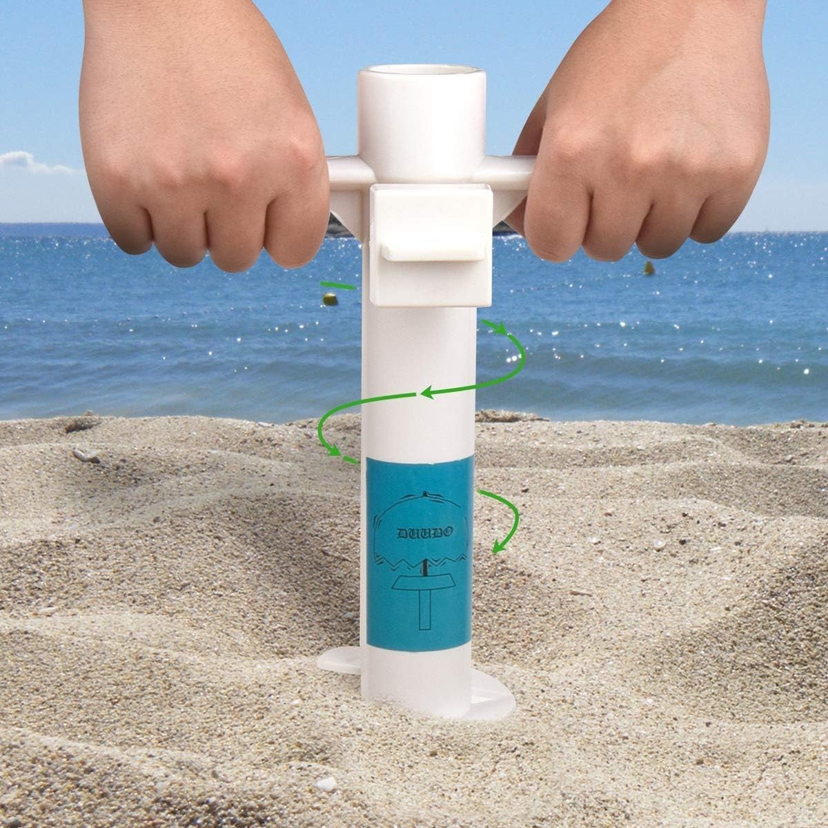 Heavy-Duty Beach Umbrella Sand Anchor: 5-Spiral Design for Ultimate Stability