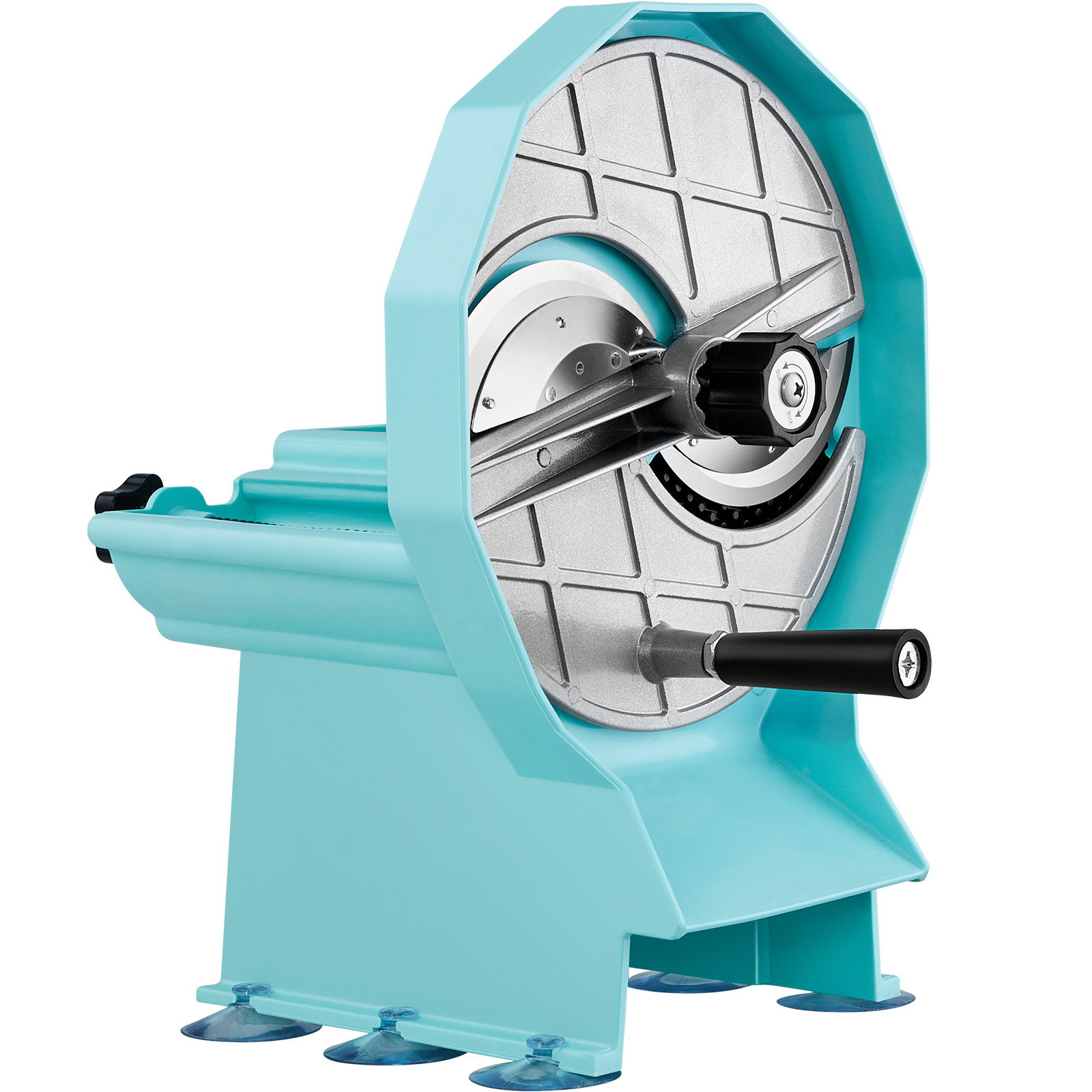 VEVOR Manual Vegetable Fruit Slicer 0-0.5in Thickness Adjustable Dual Feed Ports