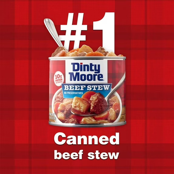 DINTY MOORE Beef Stew, Shelf-Stable, Steel Can 38 oz