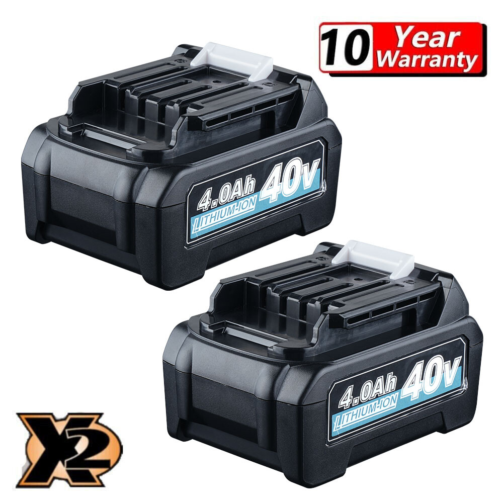 40V FOR Makita BL4025 XGT 40V MAX 4.0Ah LED Lithium-Ion Cordless Battery 2 Pack