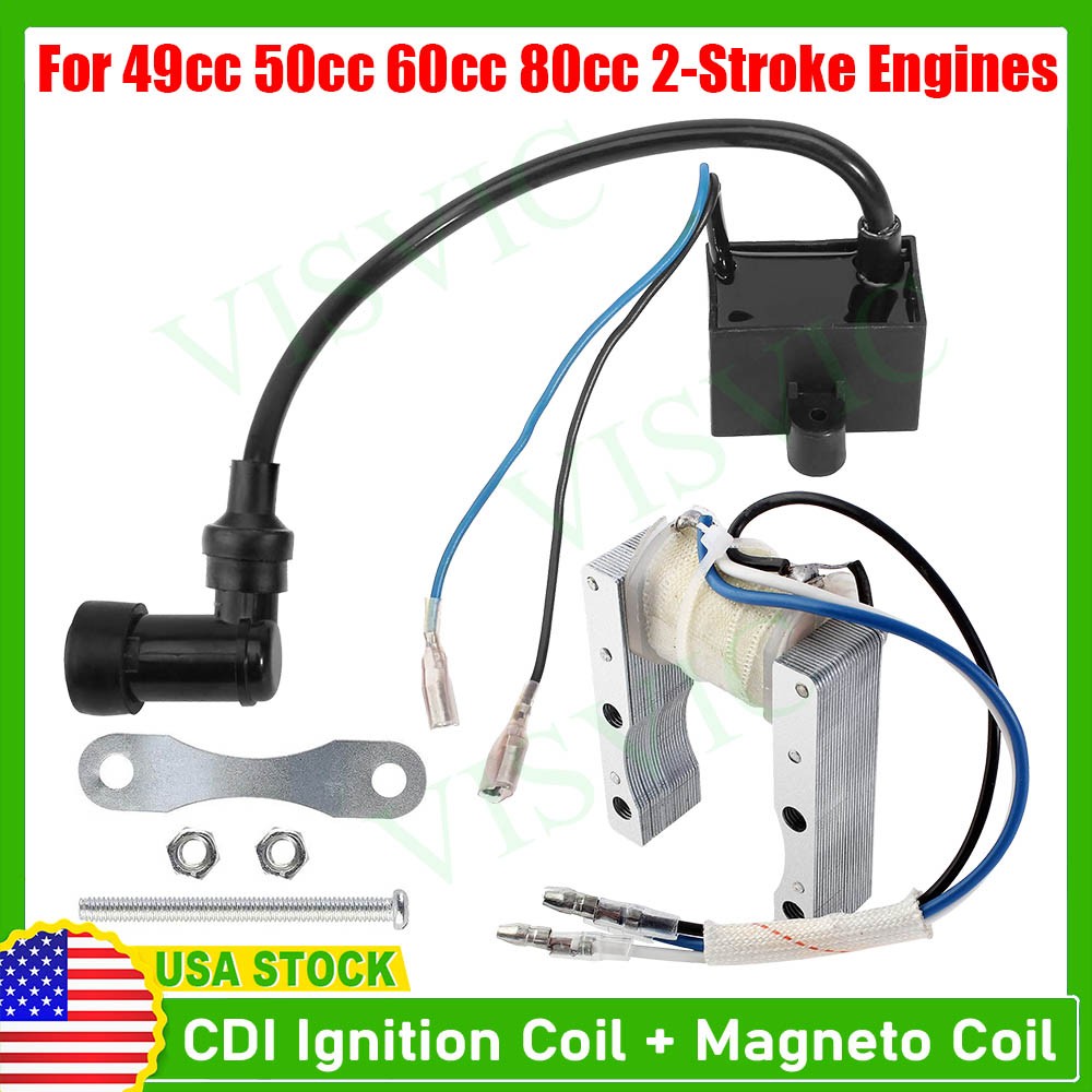 Ignition Coil CDI High Performance For 49cc 60cc 66cc 80cc Motorized Bike