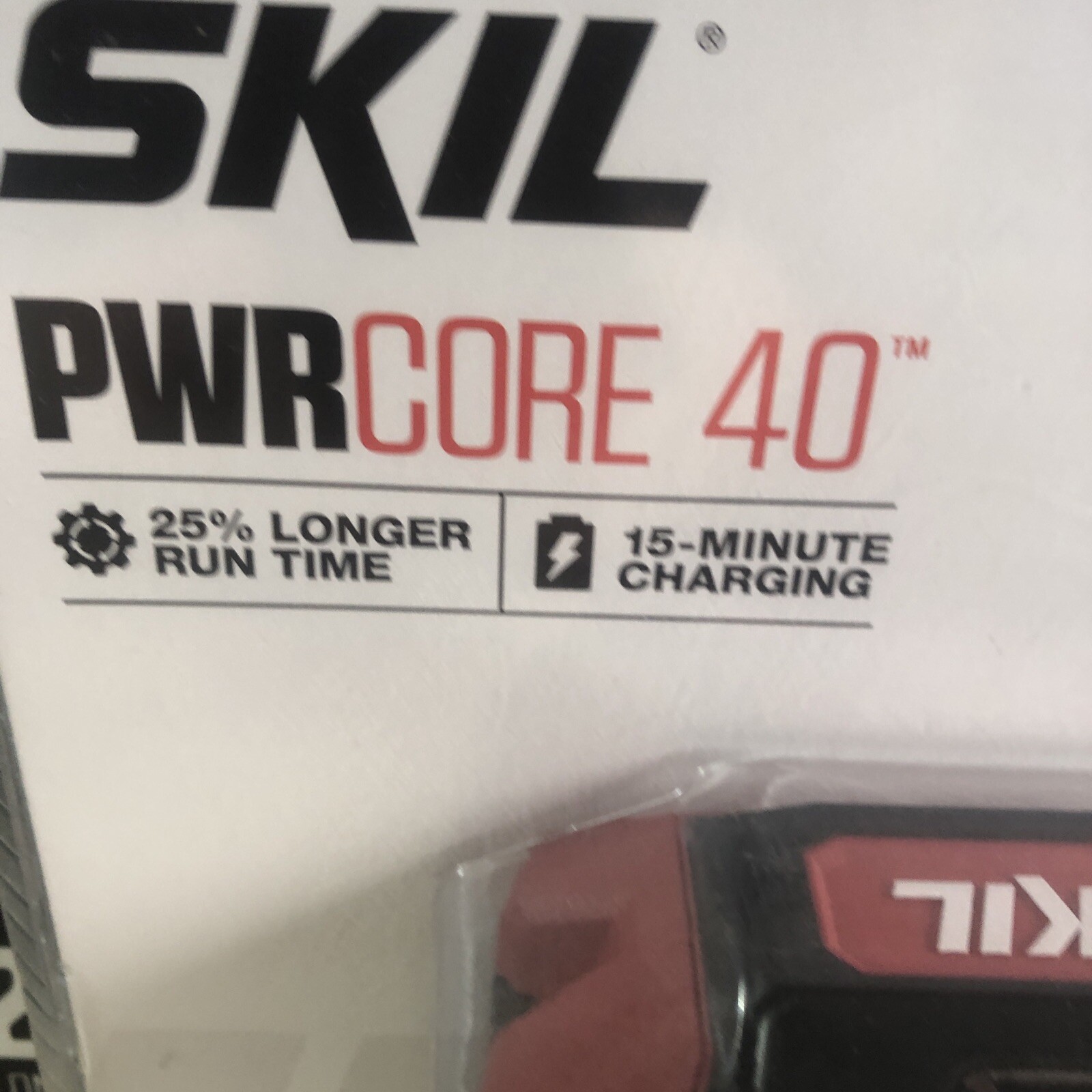 SKIL PWRCORE 40 RECHARGEABLE LITHIUM ION BATTERY BY8705-00, 40V 2.5 Ah Sealed