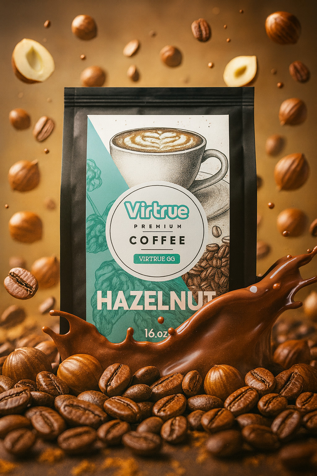 Hazelnut Flavored Coffee 16oz – Ground or Whole Bean – 5 Stars – Fast Shipping