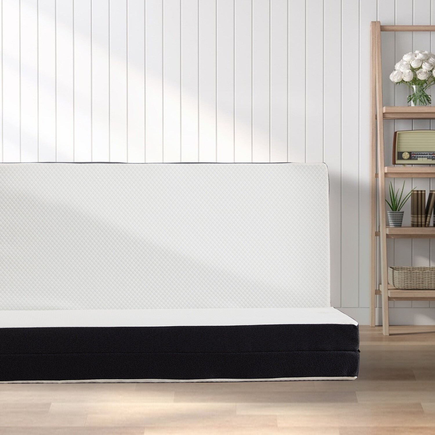4″ Tri-fold Memory Foam Mattress, Foldable Portable Floor Bed,Washable Cover