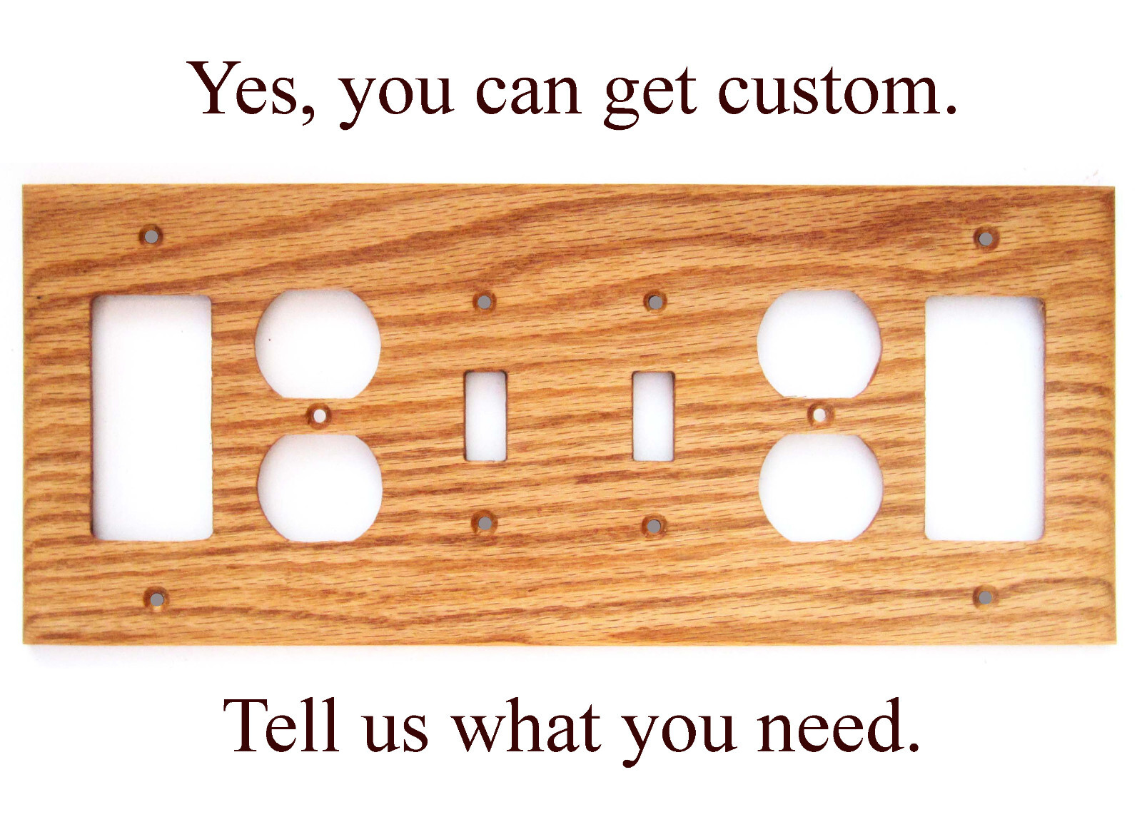 Solid Black Walnut Light Switch Plates/Covers Any Size +Custom